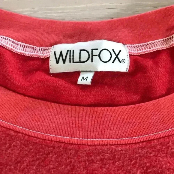Wildfox just keep pouring orange crewneck sweater sz medium - Picture 6 of 11